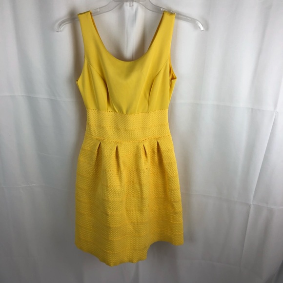 New York & Company Dresses & Skirts - New York & Company Yellow Fit To Flare Dress
